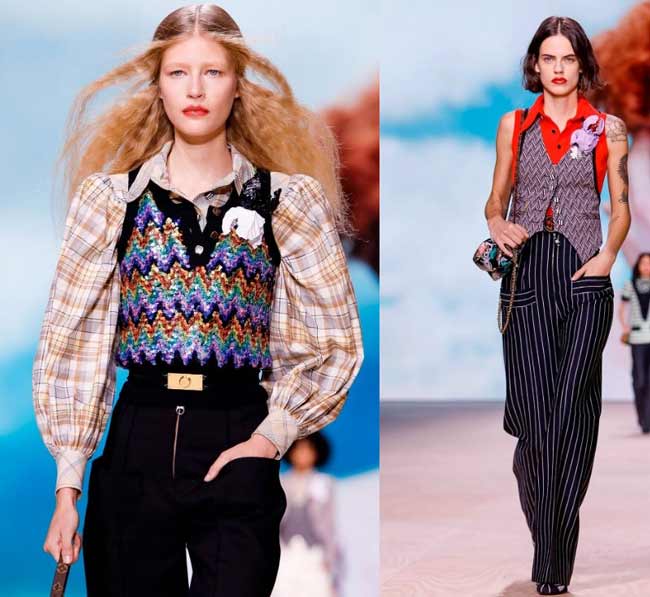 Gilets à la mode avec des looks de paillettes