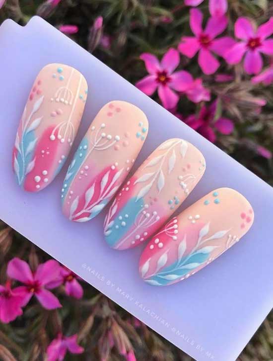 Ongles mats conçoit des idées de printemps