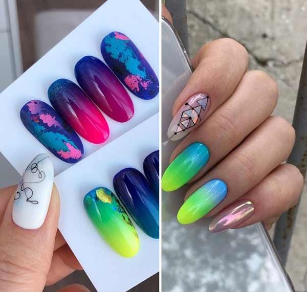 Néon dégradé printemps 2026