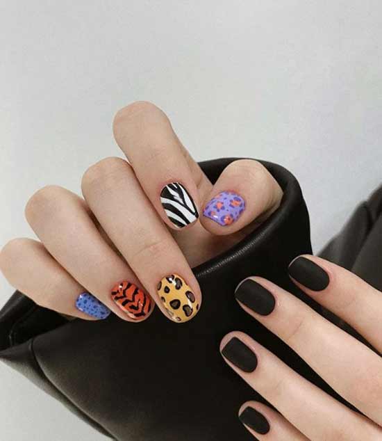 Manucure de printemps différentes mains