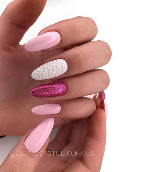 Manucure Bubble en rose