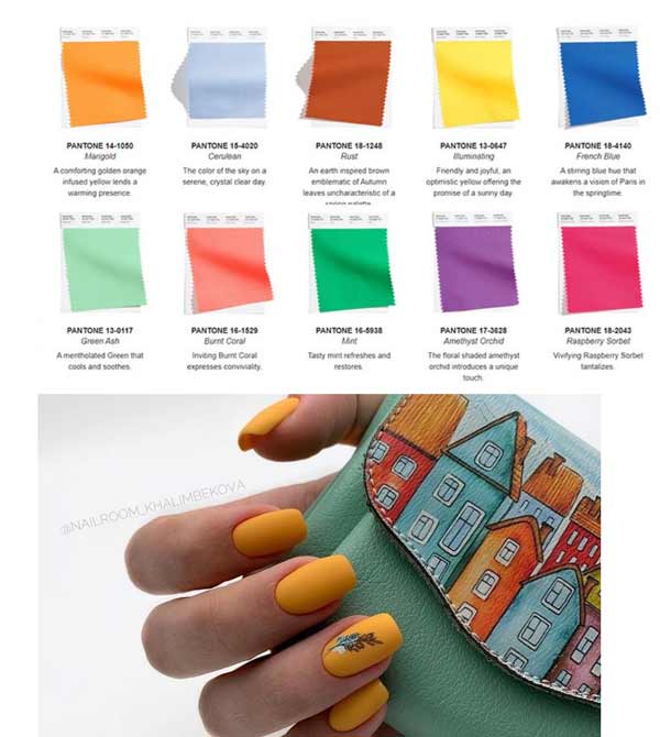 Photo de printemps de manucure lumineuse