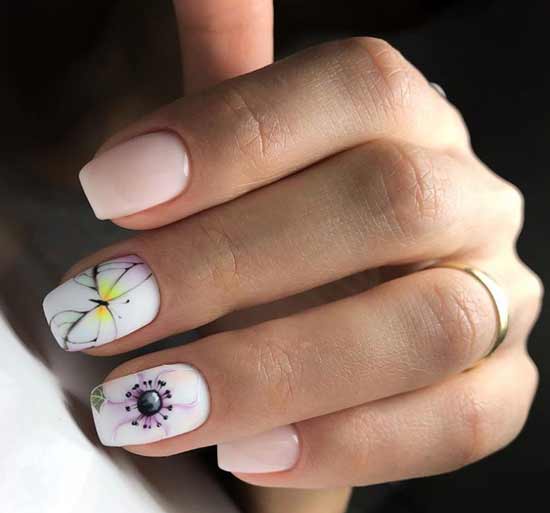 Courte manucure printemps