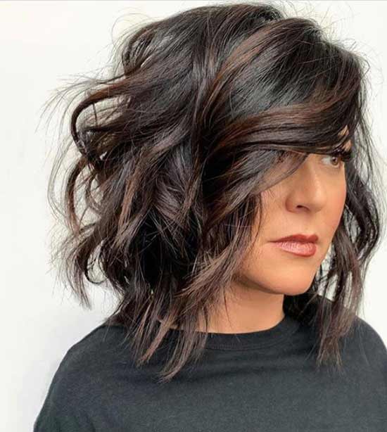 Longueur moyenne des cheveux