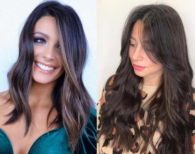 Coupes de cheveux photo cascade cheveux longs