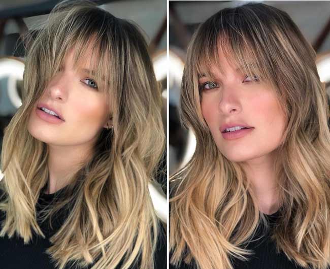 Frange déchirée à la mode 2026