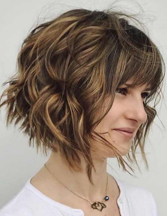 Frange moyenne et bob