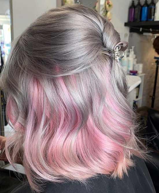 Ombre gris-rose