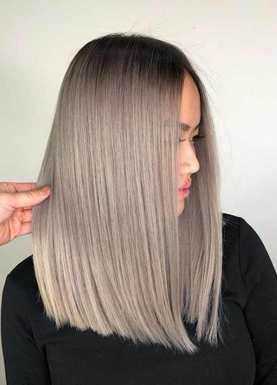 Couleur de cheveux gris tendance