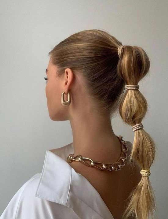 Cascade de pose avec élastiques