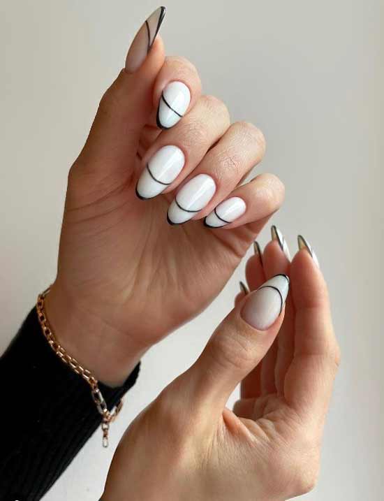 Veste noire laiteuse