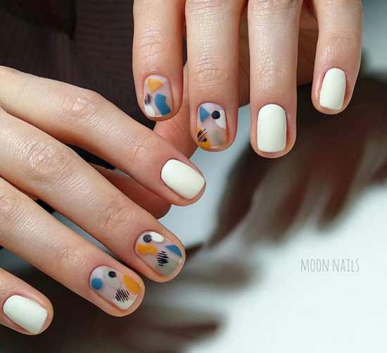 Géométrie sur ongles courts