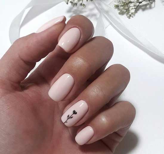 Fleur dans le style du minimalisme