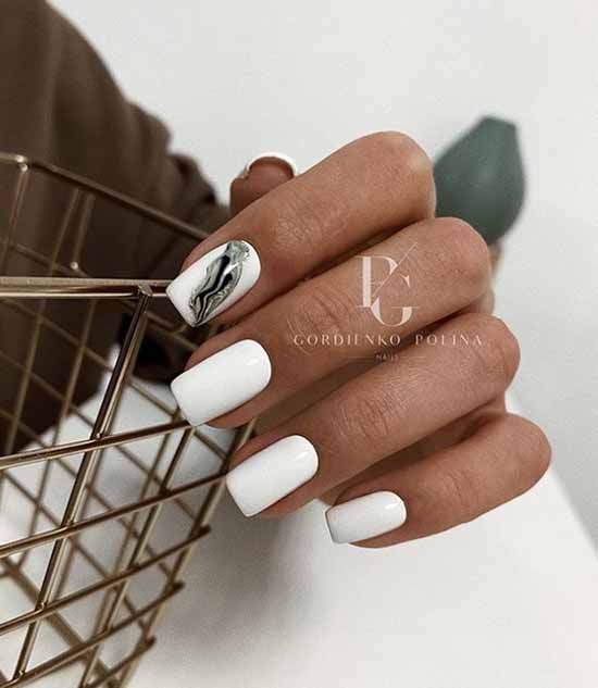 Manucure blanche 2026 : photo-design d'ongles, 100 belles nouveautés