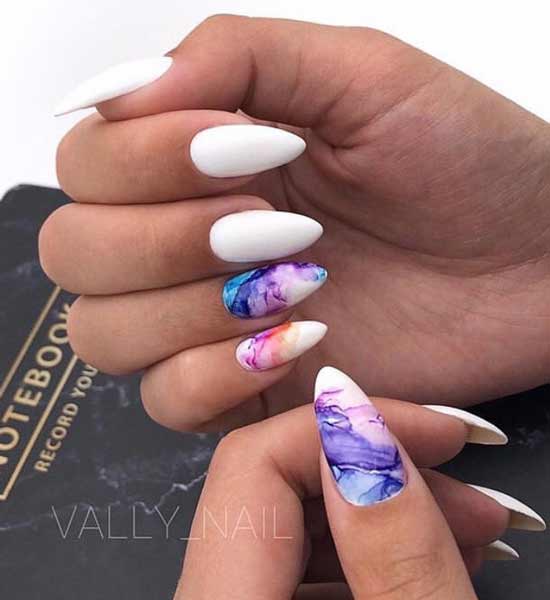 Autocollants de style aquarelle