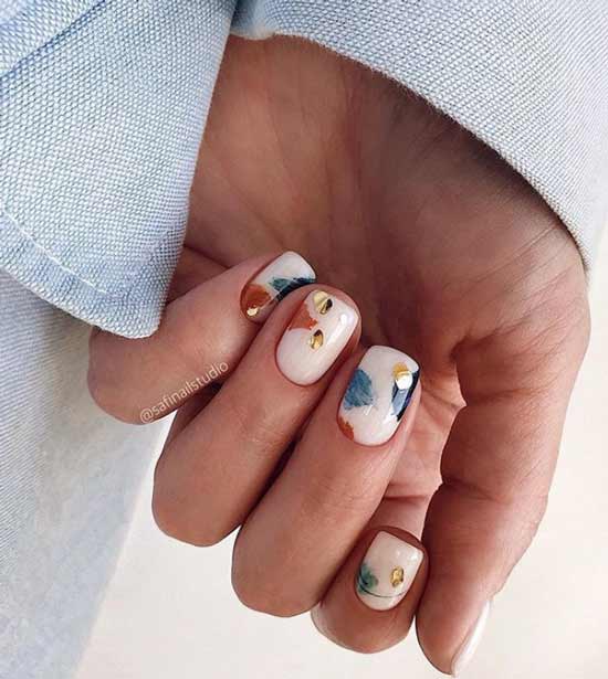 Autocollants pour ongles courts