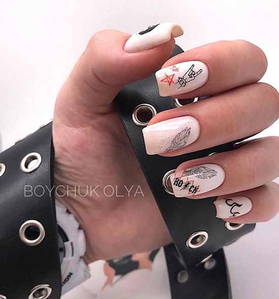 Création d'ongles avec stickers : 100 photos, nouveautés, idées mode