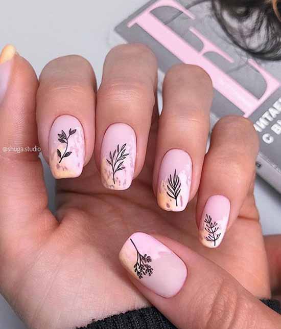 Création d'ongles avec stickers : 100 photos, nouveautés, idées mode