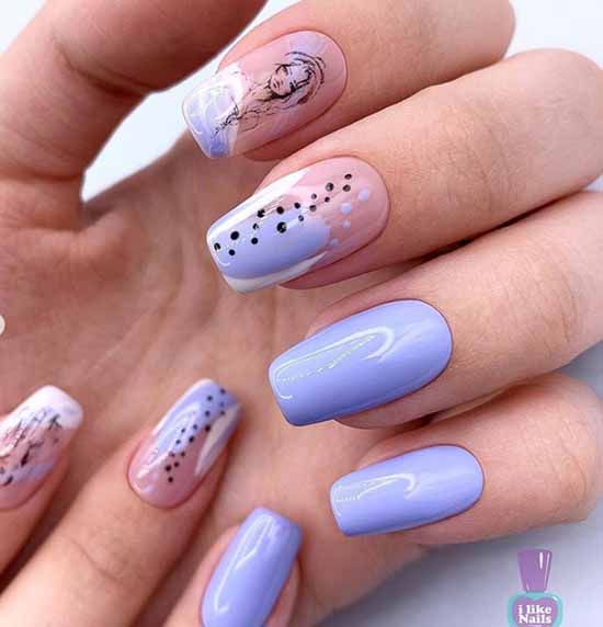 Création d'ongles avec stickers : 100 photos, nouveautés, idées mode