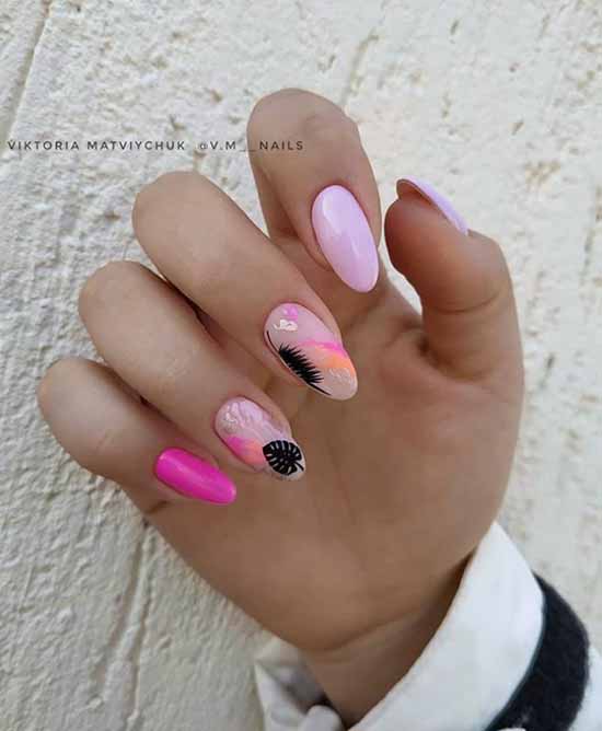 Création d'ongles avec stickers : 100 photos, nouveautés, idées mode