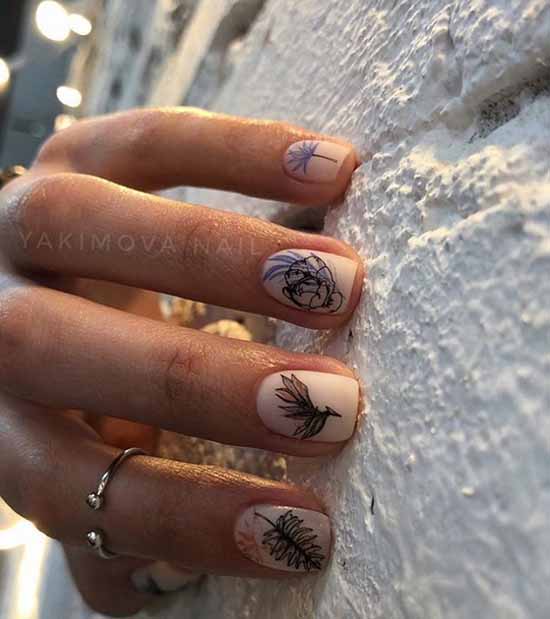 Création d'ongles avec stickers : 100 photos, nouveautés, idées mode