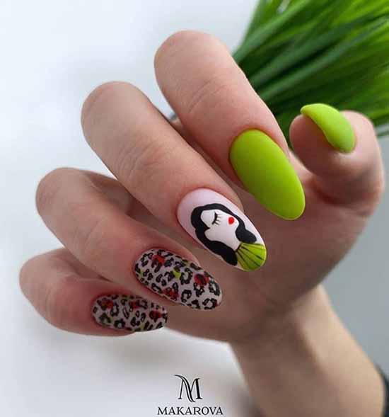 Création d'ongles avec stickers : 100 photos, nouveautés, idées mode