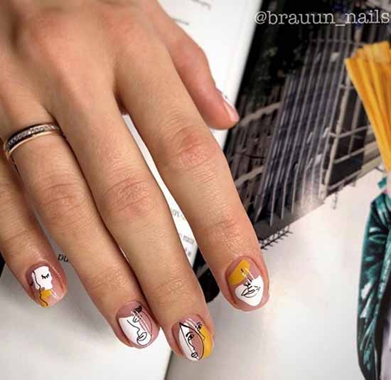 Création d'ongles avec stickers : 100 photos, nouveautés, idées mode