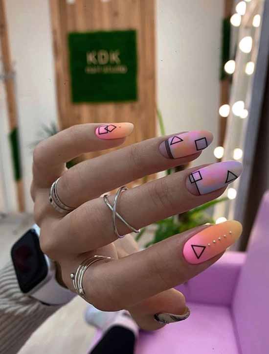Création d'ongles avec stickers : 100 photos, nouveautés, idées mode