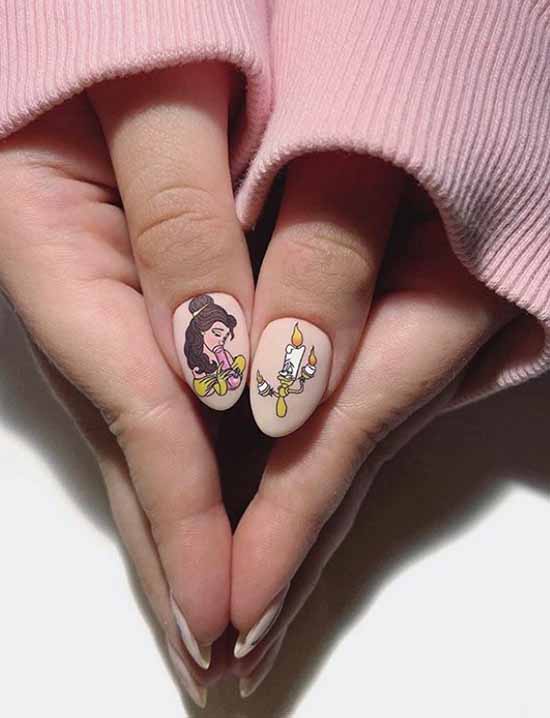 Création d'ongles avec stickers : 100 photos, nouveautés, idées mode