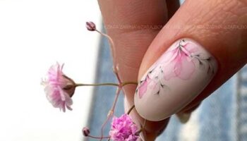 Conception d'ongles avec un motif délicat