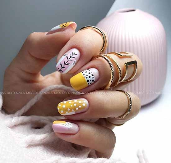 Conception d'ongles avec un motif: 101 photos, idées, nouvelle manucure