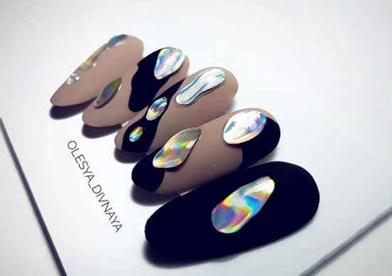 Conception d'ongles bruns