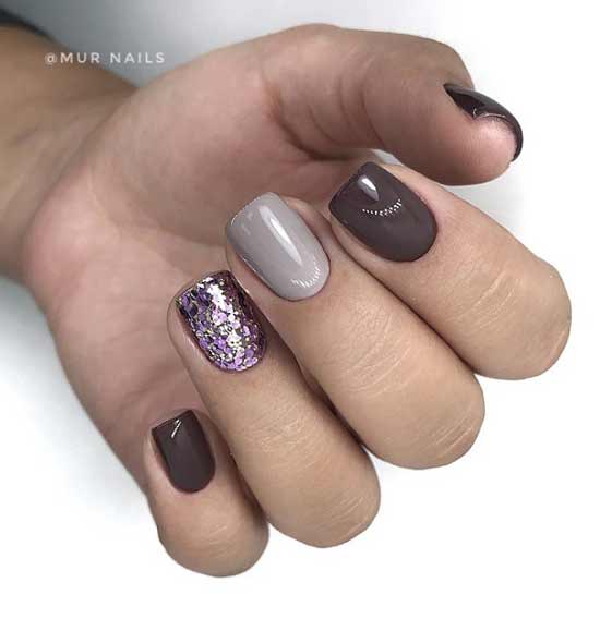 Conception d'ongles scintillants