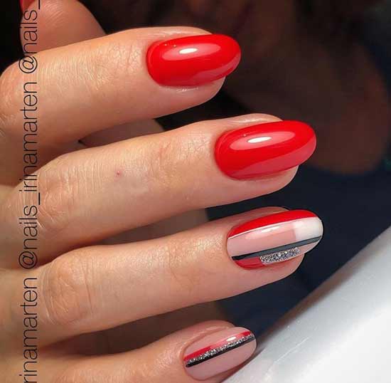 Rouge et noir avec espace négatif