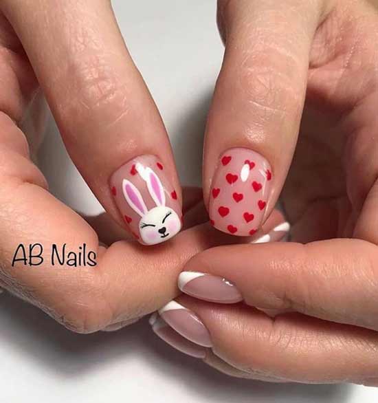 Manucure de style espace négatif