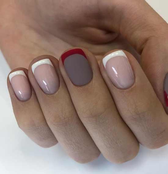 Veste rouge et blanche