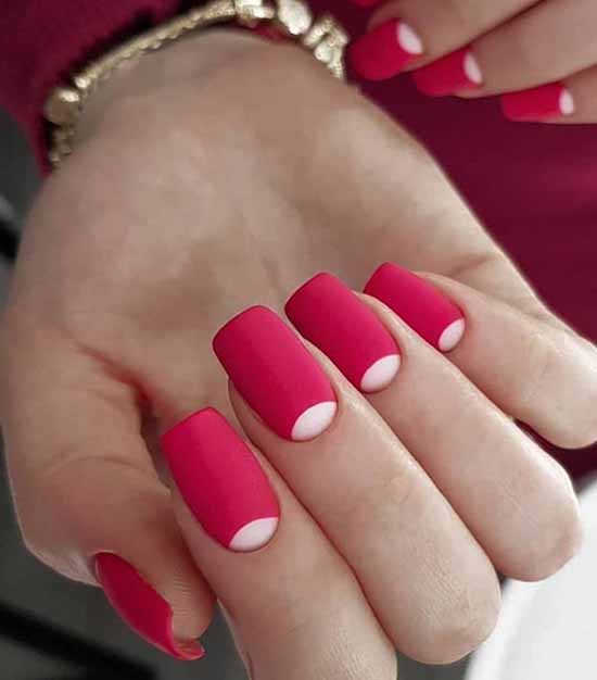 Manucure rouge et blanche : 100 idées de photos, nouveaux designs