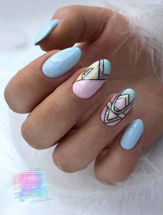 Conception d'ongles géométriques: nouveaux articles, photos, meilleures idées de manucure