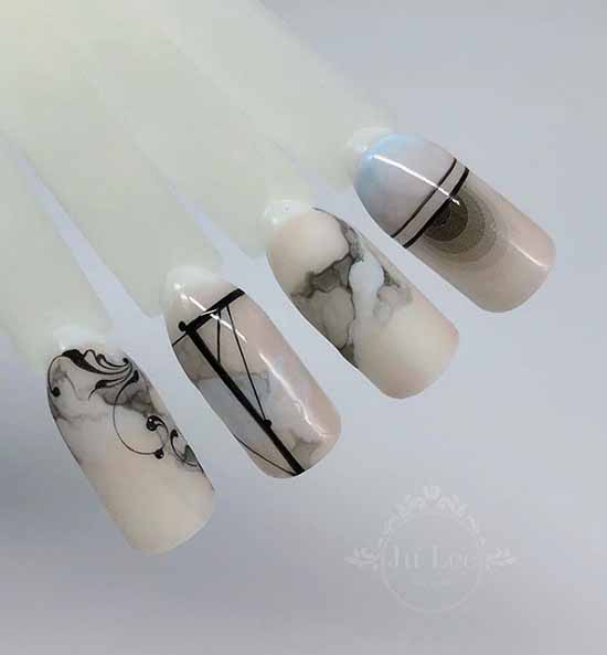 Conception d'ongles géométriques: nouveaux articles, photos, meilleures idées de manucure