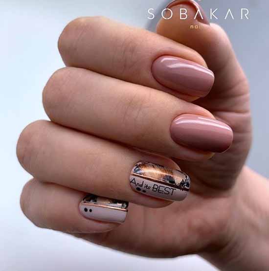 Conception d'ongles avec des rayures: 100 photos, nouvelles idées de manucure