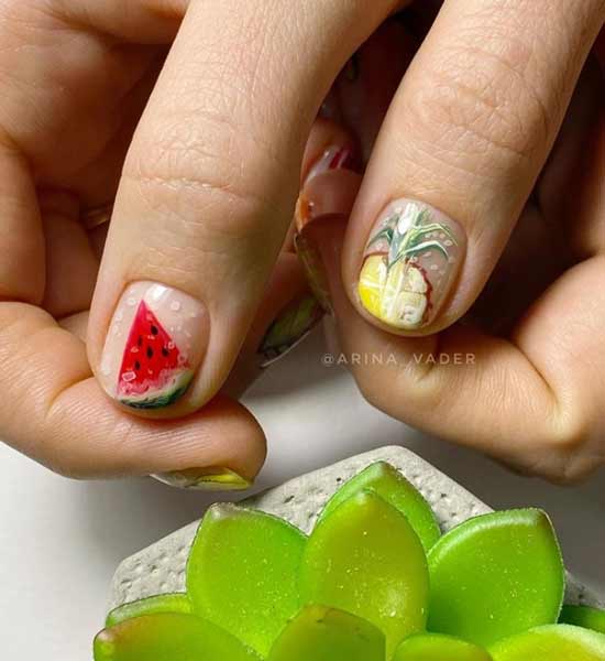 Idées de manucure aux fruits