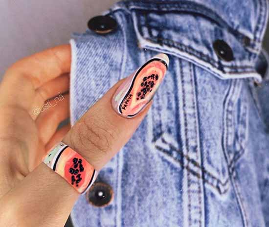 Manucure aux fruits 2026: nouveautés photo de la conception des ongles