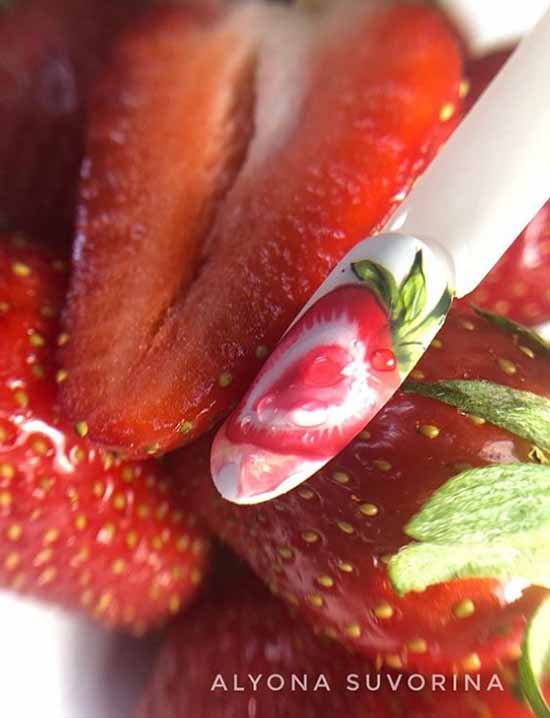 Manucure aux fruits 2026: nouveautés photo de la conception des ongles