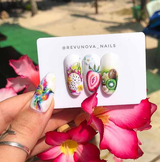 Manucure aux fruits 2026: nouveautés photo de la conception des ongles