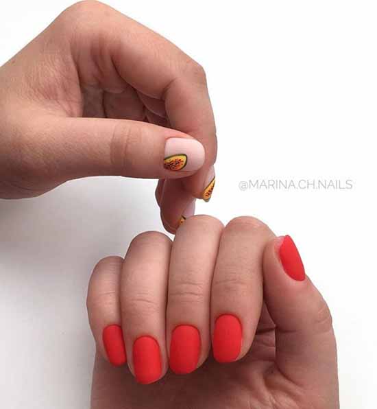 Manucure aux fruits 2026: nouveautés photo de la conception des ongles