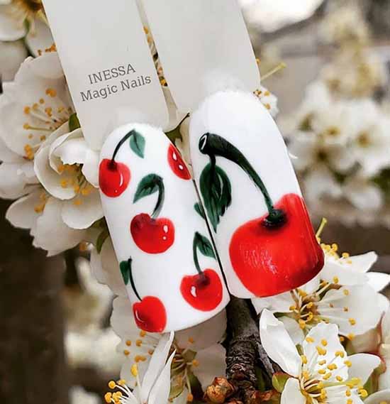 Manucure aux fruits 2026: nouveautés photo de la conception des ongles