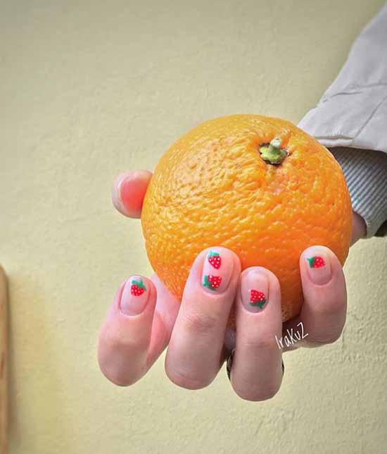 Manucure aux fruits 2026: nouveautés photo de la conception des ongles