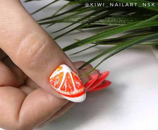 Manucure aux fruits 2026: nouveautés photo de la conception des ongles