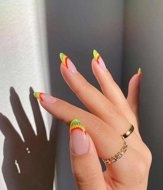 Néon arc-en-ciel français photo