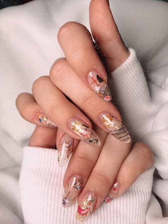 Manucure transparente: photo, idées de design d'ongles à la mode